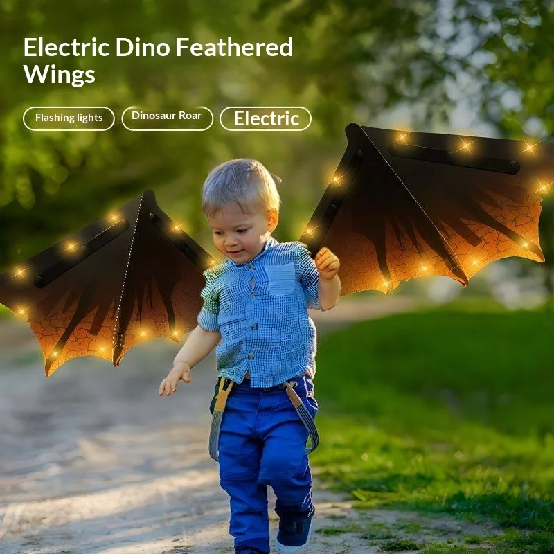 Luminous Dinosaur Wings Electric Toy Flapping & Sound Effect Dino Wing Elf Feather Wing for Kids Boys
Luminous Dinosaur Wings Electric Toy Flapping & Sound Effect Dino Wing Elf Feather Wing for Kids Boys