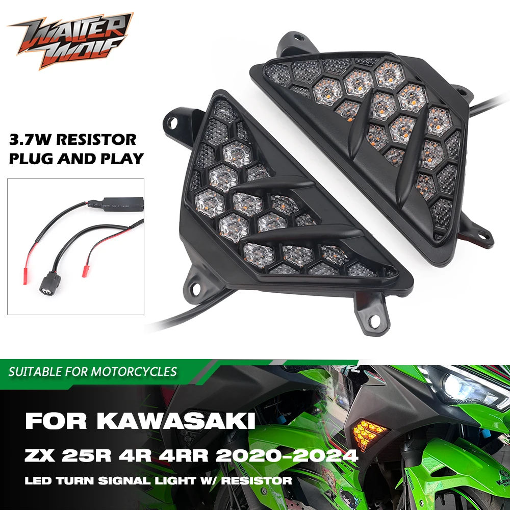 For Kawasaki Ninja ZX25R ZX250 ZX4R ZX400R ZX4RR ZX400RR 650 EX650 500/SE EX500 1100SX/SE ZX1100 Front Turn Signal Light Lamp
For Kawasaki Ninja ZX25R ZX250 ZX4R ZX400R ZX4RR ZX400RR 650 EX650 500/SE EX500 1100SX/SE ZX1100 Front Turn Signal Light Lamp