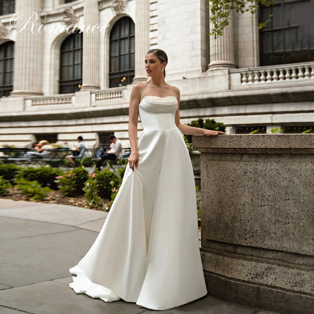 Modern Pleat Strapless B A-Line Wedding Dress 2026 Sleeveless Backless Sweep Train Bridal Gown Vestidos De Novia Customized
Modern Pleat Strapless B A-Line Wedding Dress 2026 Sleeveless Backless Sweep Train Bridal Gown Vestidos De Novia Customized