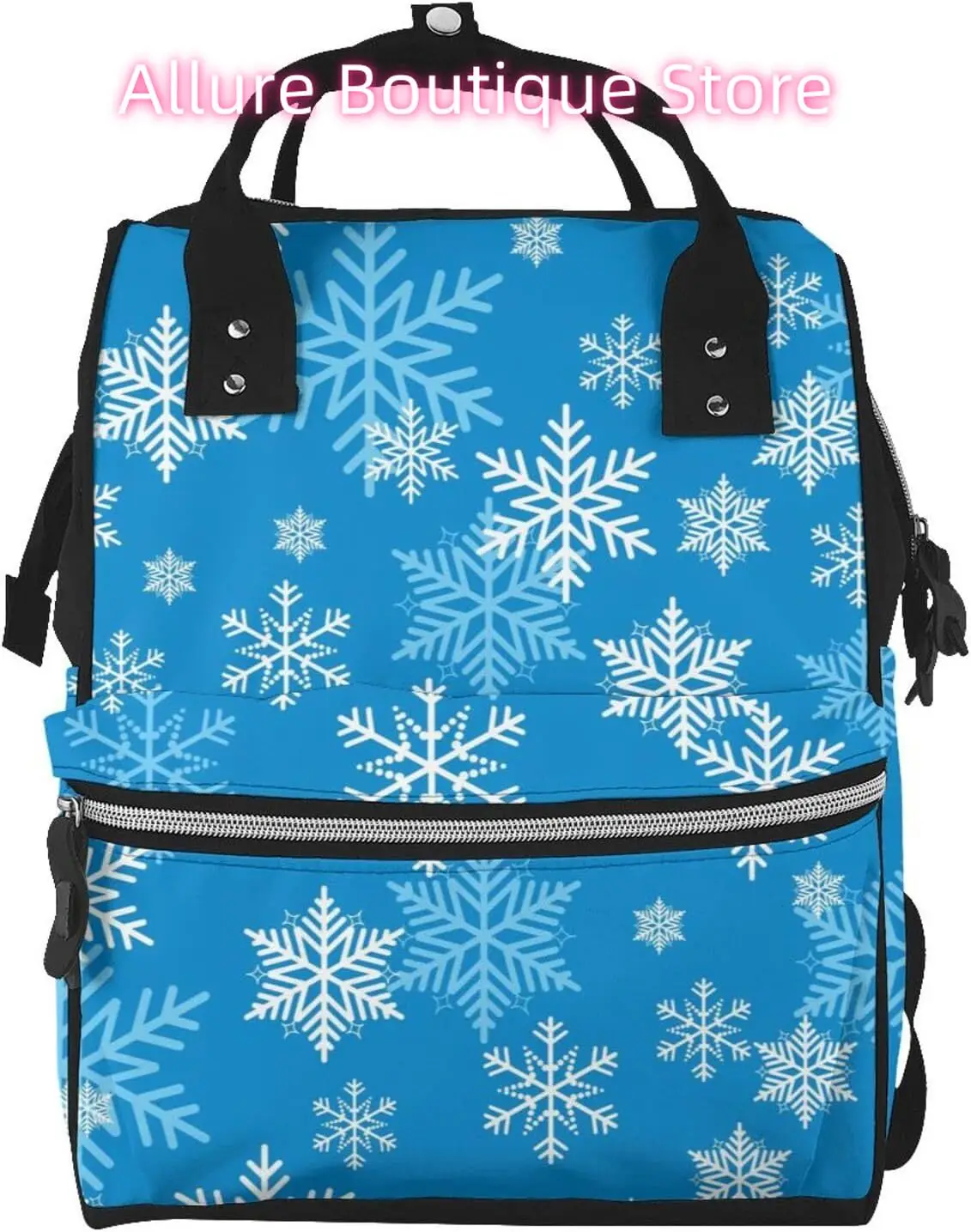 Snowflake Print Diaper Bag Backpack for Women Large Capacity Nappy Bag Multifunction Waterproof Mummy Backpacks for Mom Dad Esse
Snowflake Print Diaper Bag Backpack for Women Large Capacity Nappy Bag Multifunction Waterproof Mummy Backpacks for Mom Dad Esse