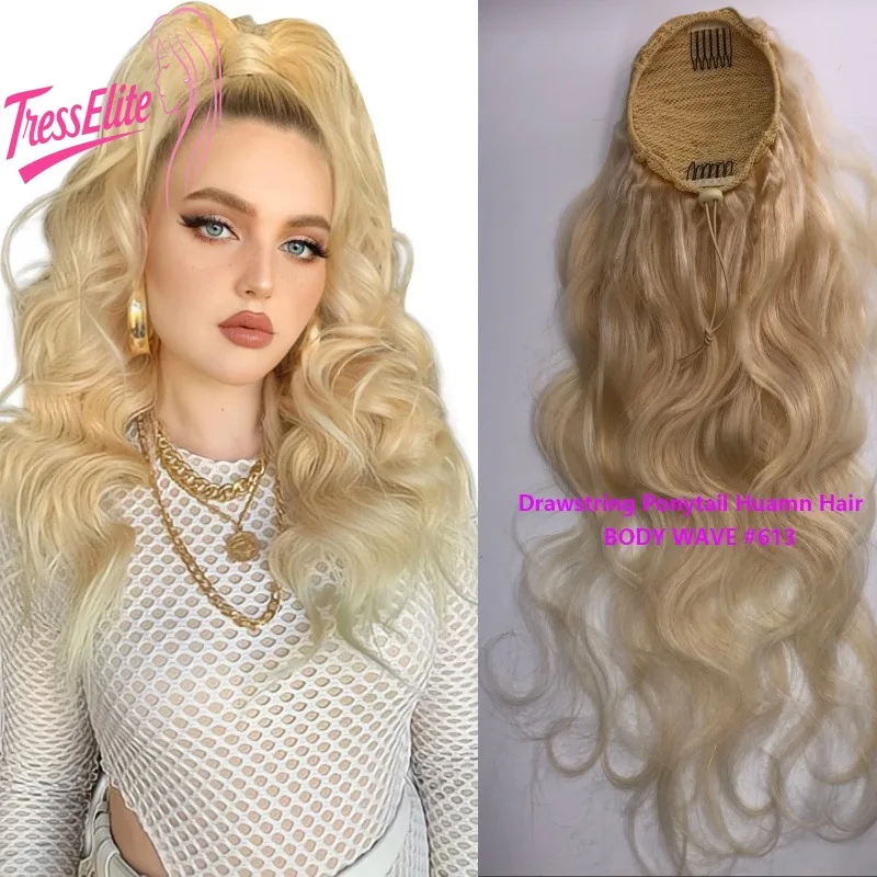 Модный парик из натуральных волос с хвостиком, объемная волна 613 # Конский хвост на шнурке, естественный вид, шнурок для удобного ношения, высокое качество
Модный парик из натуральных волос с хвостиком, объемная волна 613 # Конский хвост на шнурке, естественный вид, шнурок для удобного ношения, высокое качество