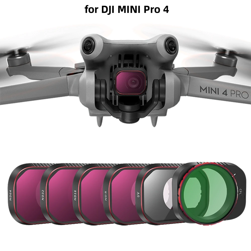 For DJI Mini4 Pro Lens Filter Six-piece Set Waterproof and Anti-scratch Filter CPL UV ND8 16 32 64 Drone Accessories
For DJI Mini4 Pro Lens Filter Six-piece Set Waterproof and Anti-scratch Filter CPL UV ND8 16 32 64 Drone Accessories
