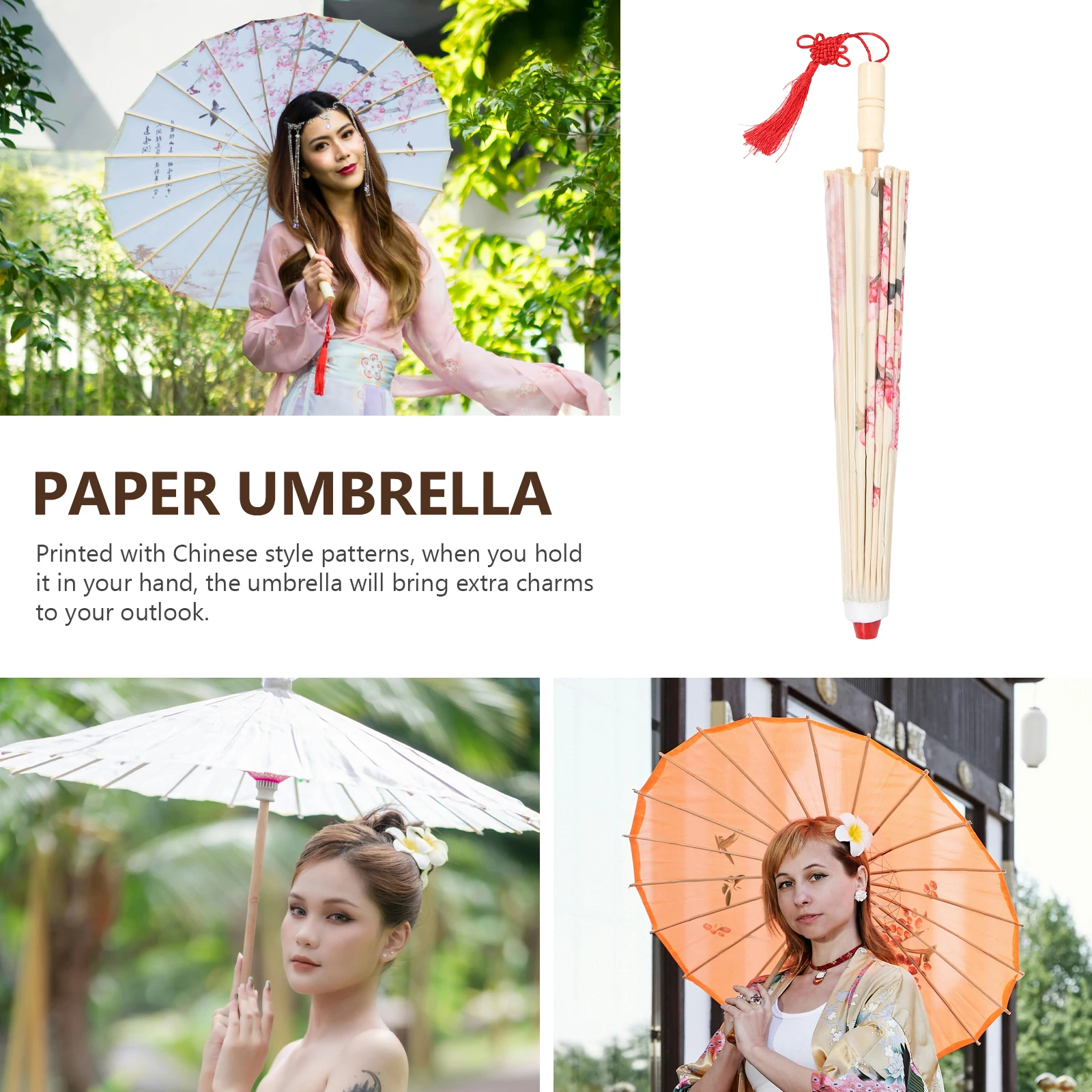 Oil Paper Umbrella Z-63 Spring Plum 84cm Diameter Decorative Parasol Dance Photo Shoots Classical Chinese Style Festival Prop
Oil Paper Umbrella Z-63 Spring Plum 84cm Diameter Decorative Parasol Dance Photo Shoots Classical Chinese Style Festival Prop