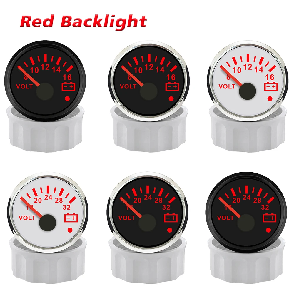 ELING 52MM Voltmeter 8-16V 18-32V Voltage 2'' with Red Backlight with Alarm for Car Limousine Motorcycle
ELING 52MM Voltmeter 8-16V 18-32V Voltage 2'' with Red Backlight with Alarm for Car Limousine Motorcycle