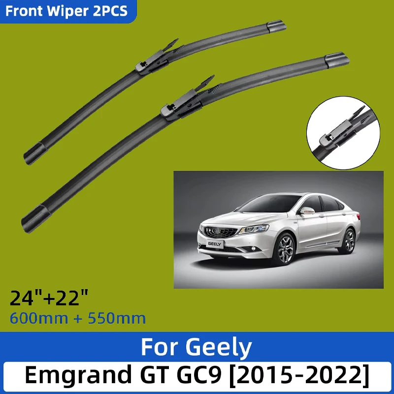 2PCS For Geely Emgrand GT GC9 2015-2022 24"+22" Front Wiper Blades Windshield Windscreen Window Cutter Accessories 2021 2022
2PCS For Geely Emgrand GT GC9 2015-2022 24"+22" Front Wiper Blades Windshield Windscreen Window Cutter Accessories 2021 2022