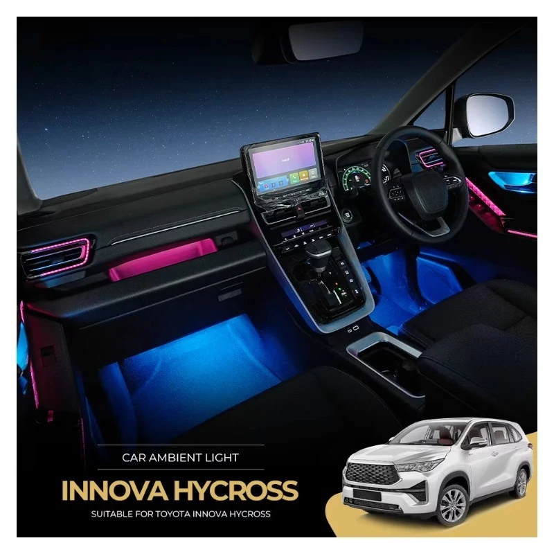 Factory-Based Supply Car Accessories for Interior Decoration Upgrade for D6 Innova Hycross 17IN1 Music Sensor Function
Factory-Based Supply Car Accessories for Interior Decoration Upgrade for D6 Innova Hycross 17IN1 Music Sensor Function