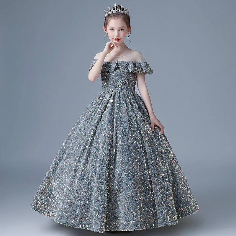 Luxury Sequin Shiny Dress Girls Long Party Gowns Children for 3 5 7 12 Year Flower Kids Wedding Bridesmaid Evening Dresses Prom
Luxury Sequin Shiny Dress Girls Long Party Gowns Children for 3 5 7 12 Year Flower Kids Wedding Bridesmaid Evening Dresses Prom