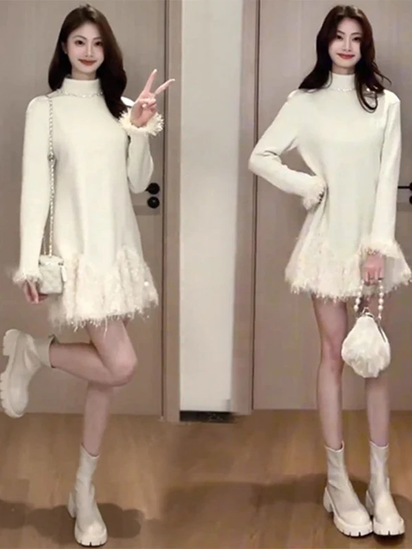 Spring 2026 Luxury Faion Fringed Sequin Dr Women's plus Size High Waist Slim Fit Polyester Fiber Long Sve round Ne ...
Spring 2026 Luxury Faion Fringed Sequin Dr Women's plus Size High Waist Slim Fit Polyester Fiber Long Sve round Ne ...