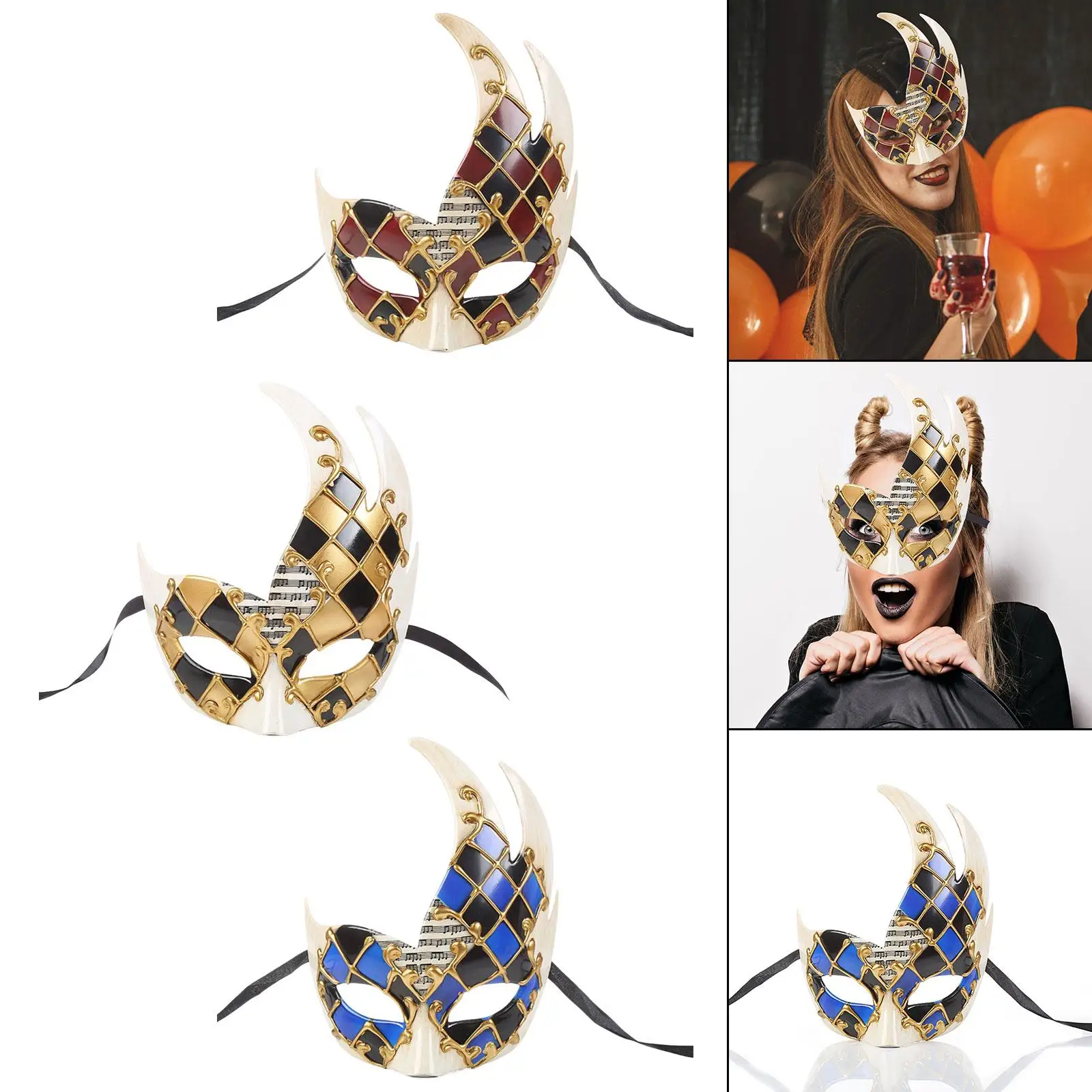 Mask Checkered Mask Vintage Style for Women Eye Mask Cosplay for Prom Holiday
Mask Checkered Mask Vintage Style for Women Eye Mask Cosplay for Prom Holiday