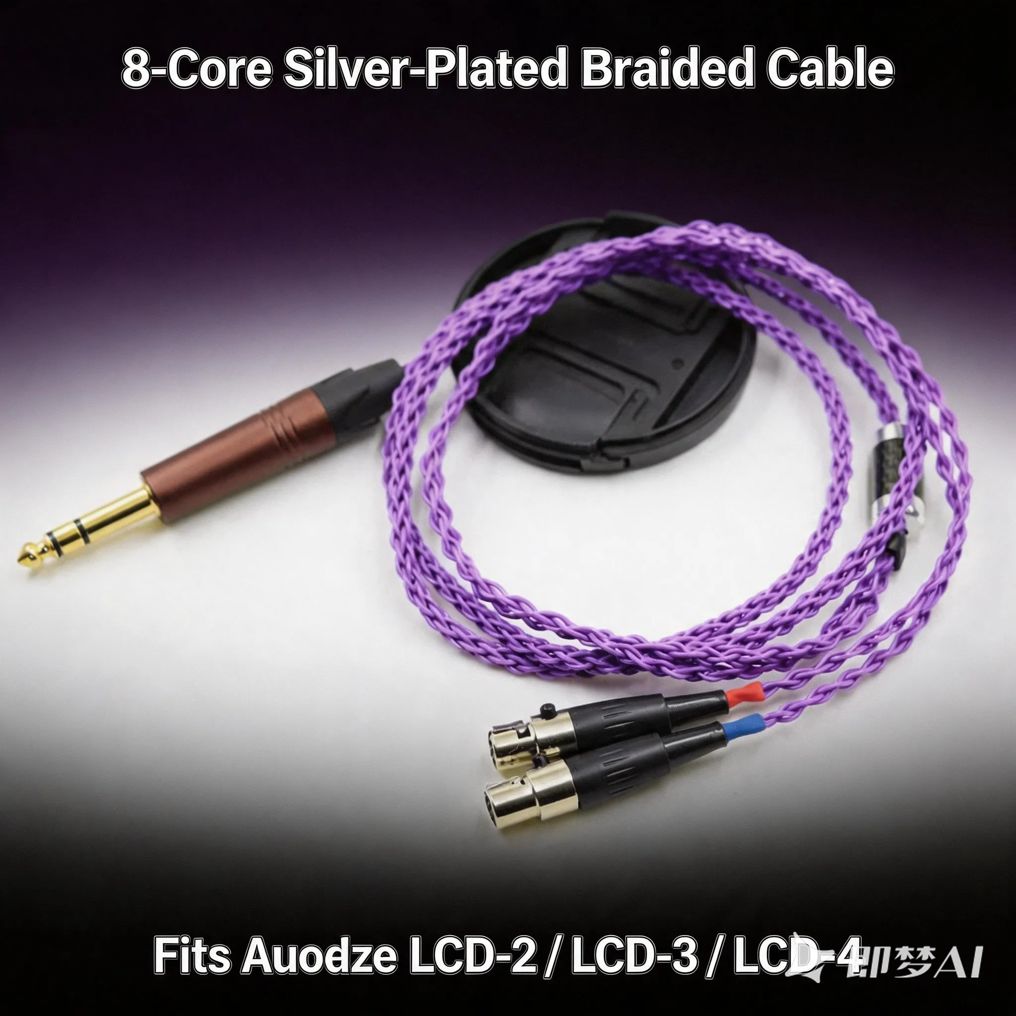 8Core Purple 2.5/3.5/4.4mm/XLR 6.35MM Balanced Earphone Headphone Upgrade Cable for Audeze LCD-3 LCD3 LCD-2 LCD2 LCD-4
8Core Purple 2.5/3.5/4.4mm/XLR 6.35MM Balanced Earphone Headphone Upgrade Cable for Audeze LCD-3 LCD3 LCD-2 LCD2 LCD-4