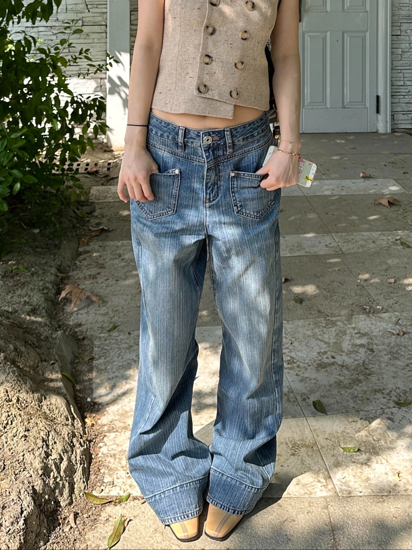 High Waist Wide Leg Jeans Women's Loose Fit Straight Washed Denim Pants Vintage American Retro Design Casual High Street Style
High Waist Wide Leg Jeans Women's Loose Fit Straight Washed Denim Pants Vintage American Retro Design Casual High Street Style