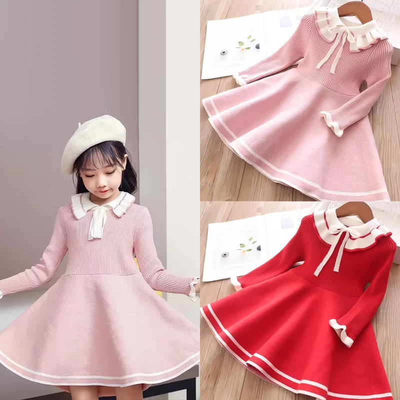 2025 Winter clothing girl knitted long sleeved warm sweater dress lapel casual pleated girl princess dress 3-12 years old girl
2025 Winter clothing girl knitted long sleeved warm sweater dress lapel casual pleated girl princess dress 3-12 years old girl