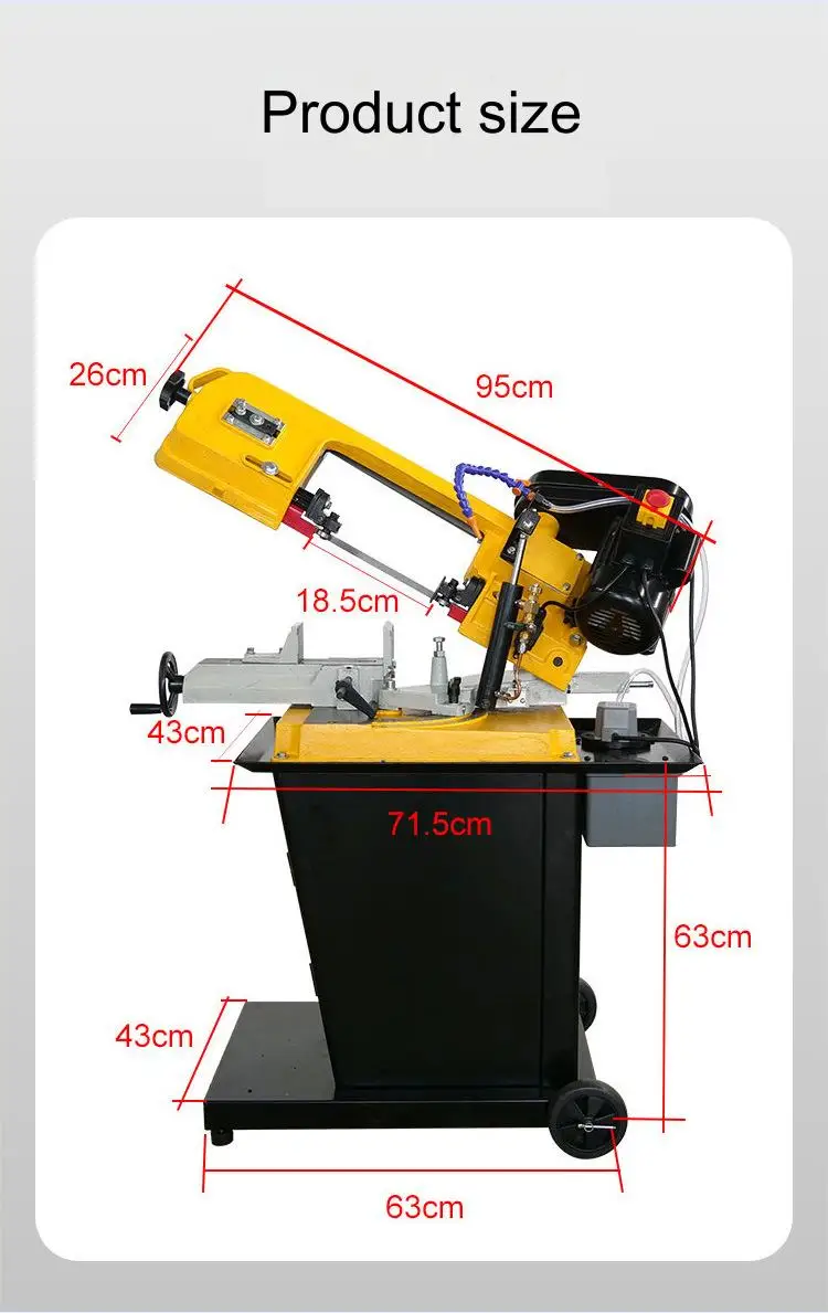 【HOT】Desktop Vertical Horizontal Bandsaw Machine Hydraulic Semi-automatic BS-125 Small Metal Band Saw Machines for Cutting
【HOT】Desktop Vertical Horizontal Bandsaw Machine Hydraulic Semi-automatic BS-125 Small Metal Band Saw Machines for Cutting