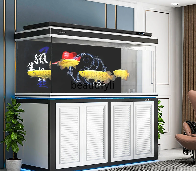 Fish Tank Large Dragon Fish Tank Super White Glass Living Room Floor Change Water Globe aquarium aquarium decor
Fish Tank Large Dragon Fish Tank Super White Glass Living Room Floor Change Water Globe aquarium aquarium decor