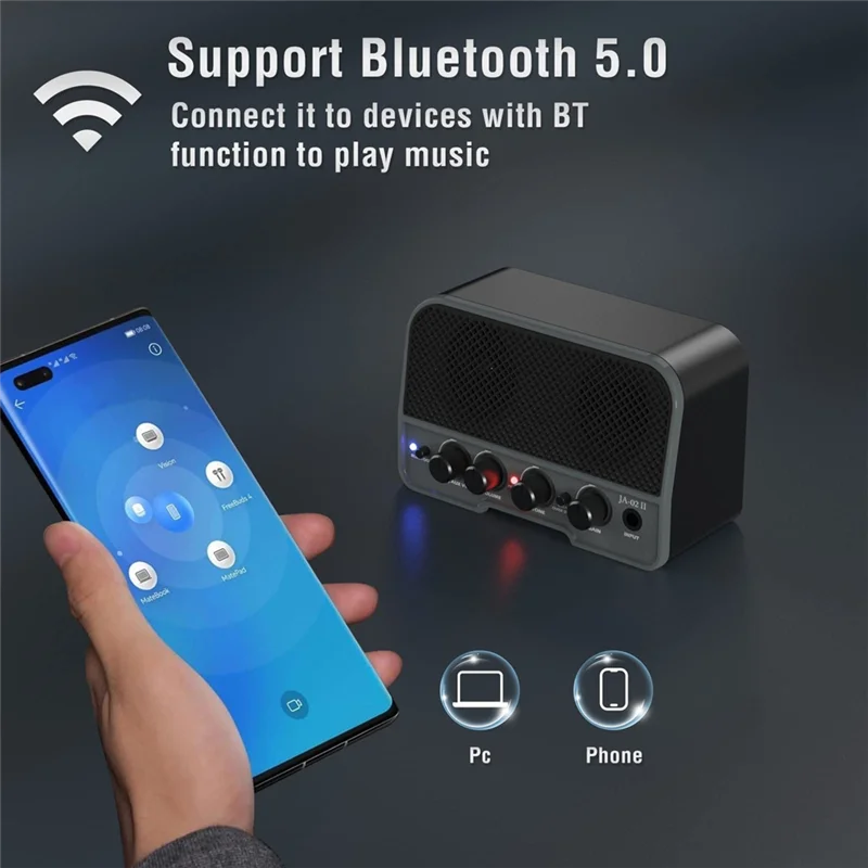 A61P 5W Portable Acoustic Guitar Amplifier Compact Speaker Dual Channels,Normal/Bright Tone For Travel And Stage Use Performance
A61P 5W Portable Acoustic Guitar Amplifier Compact Speaker Dual Channels,Normal/Bright Tone For Travel And Stage Use Performance