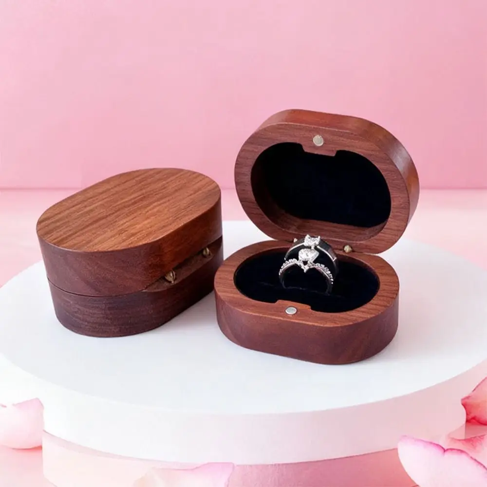 Handmade Wedding Ring Box Double Slots Portable Ring Display Box Wooden Rustic Design Walnut Wood Rings Box Ring Display
Handmade Wedding Ring Box Double Slots Portable Ring Display Box Wooden Rustic Design Walnut Wood Rings Box Ring Display