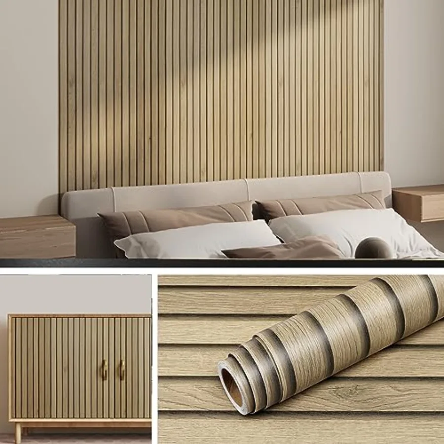 Wood Wallpaper 24 X394 Inch Wood Peel and Stick Wall Paper Slatted Brown Vinyl Self Adhesive Contact Paper Decorative for Bedro
Wood Wallpaper 24 X394 Inch Wood Peel and Stick Wall Paper Slatted Brown Vinyl Self Adhesive Contact Paper Decorative for Bedro
