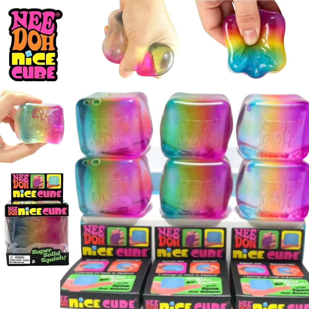 Schylling NeeDoh Rainbow Cube Squishy Fidget Toy CubeStress Relief and Fingertip Release Toy Sensory Stress Reliever Fidget Tool
Schylling NeeDoh Rainbow Cube Squishy Fidget Toy CubeStress Relief and Fingertip Release Toy Sensory Stress Reliever Fidget Tool