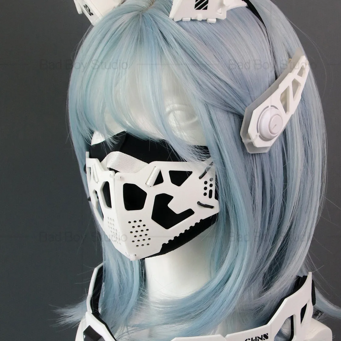 Tactical Sci-fi Cyberpunk Mask Mechanical Functional Cosplay Face Mask Man Woman Halloween Music Festival Carnival Cosplay Props
Tactical Sci-fi Cyberpunk Mask Mechanical Functional Cosplay Face Mask Man Woman Halloween Music Festival Carnival Cosplay Props