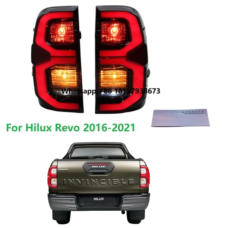 WINAUTO Car Rear Bumper Light LED Taillight Car Tail Lamp for Hilux REVO VIGO Rocco 2016-2021
WINAUTO Car Rear Bumper Light LED Taillight Car Tail Lamp for Hilux REVO VIGO Rocco 2016-2021