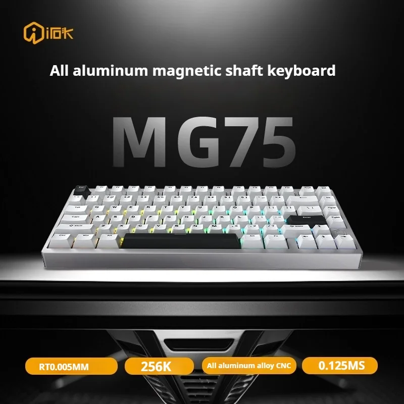 Irok MG75PRO Esports Gaming Keyboard Customized Magnetic Axis All Aluminum CNC Structure 7RGB Gasket 0.005 Precision
Irok MG75PRO Esports Gaming Keyboard Customized Magnetic Axis All Aluminum CNC Structure 7RGB Gasket 0.005 Precision