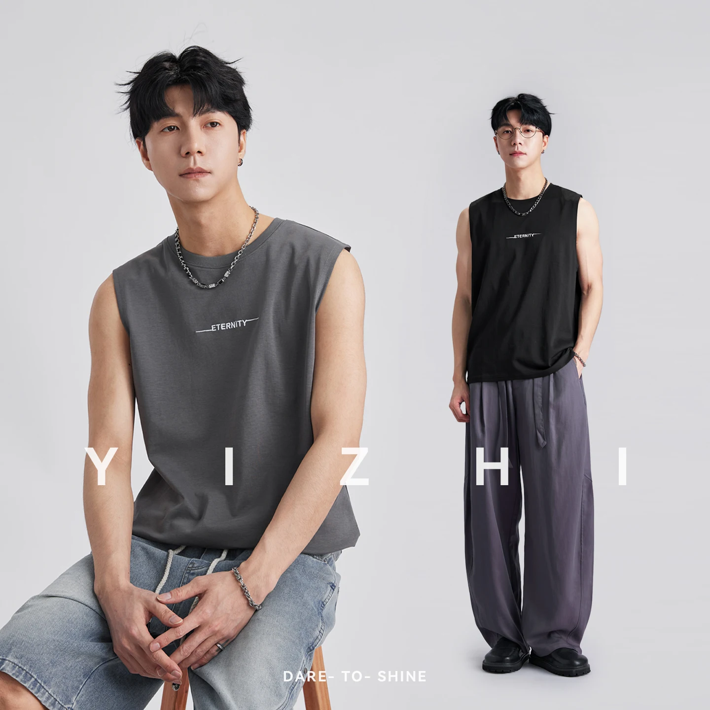 Fashion Men's Minimalist Letter Print Tank Top 2026 Summer Loose Comfortable Breathable Commuter Sports Sleeveless T-Shirt
Fashion Men's Minimalist Letter Print Tank Top 2026 Summer Loose Comfortable Breathable Commuter Sports Sleeveless T-Shirt