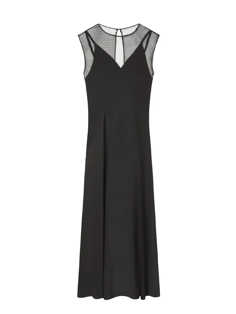 HH 2026 Fashion Woman Elegant Black O-Neck Summer Midi Dress Female Sleeveless Zipper Pleated Slim Sexy Party Evening Dress
HH 2026 Fashion Woman Elegant Black O-Neck Summer Midi Dress Female Sleeveless Zipper Pleated Slim Sexy Party Evening Dress
