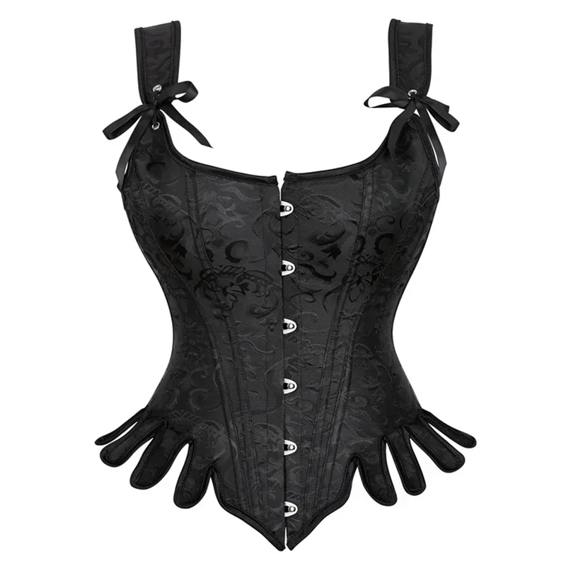 Overbust Corset Bustier Top Sexy Lace Up Shoulder Strap Vest Women Victorian Gothic Costume Plus Size Party Steampunk
Overbust Corset Bustier Top Sexy Lace Up Shoulder Strap Vest Women Victorian Gothic Costume Plus Size Party Steampunk