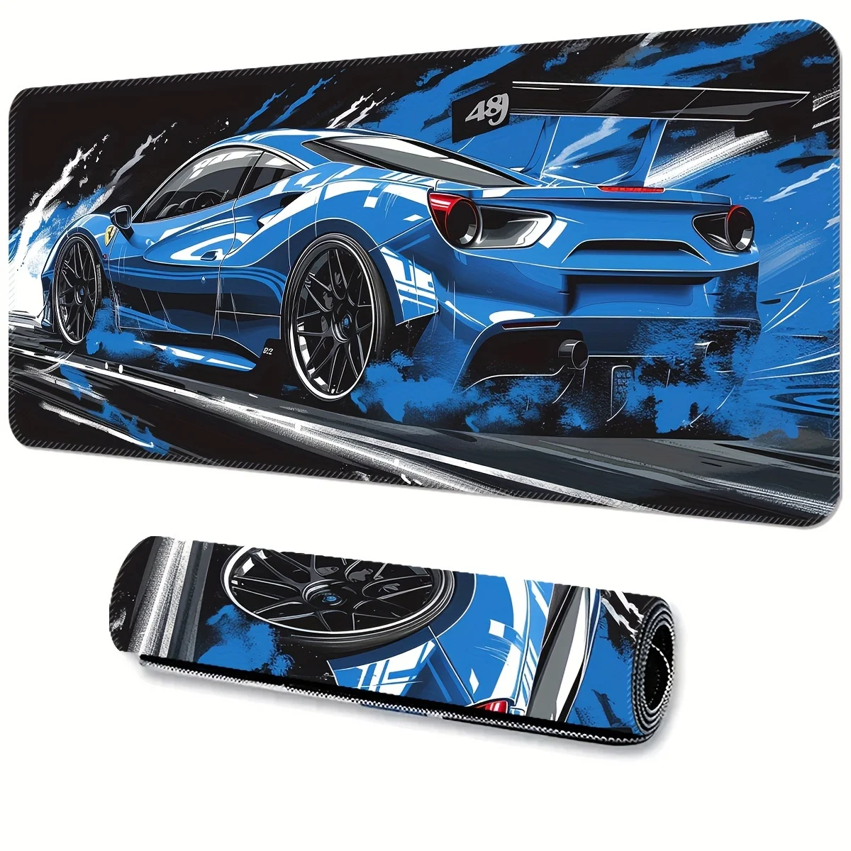 Blue Sports Car Design Large Mouse Pad Gaming Extended Non-Slip Rubber Desk Mat Stitched Edges for Office Home dsk accessories
Blue Sports Car Design Large Mouse Pad Gaming Extended Non-Slip Rubber Desk Mat Stitched Edges for Office Home dsk accessories