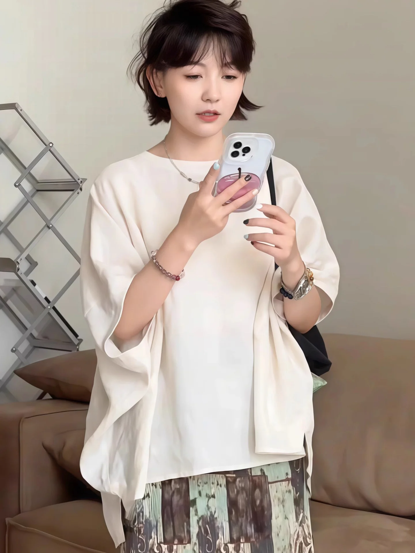 Удобный свободный женский шифоновый топ Irt Faionable Color Five-Quarter Sve в Корейском стиле для поездок на работу и ветеров, летний e...
Удобный свободный женский шифоновый топ Irt Faionable Color Five-Quarter Sve в Корейском стиле для поездок на работу и ветеров, летний e...