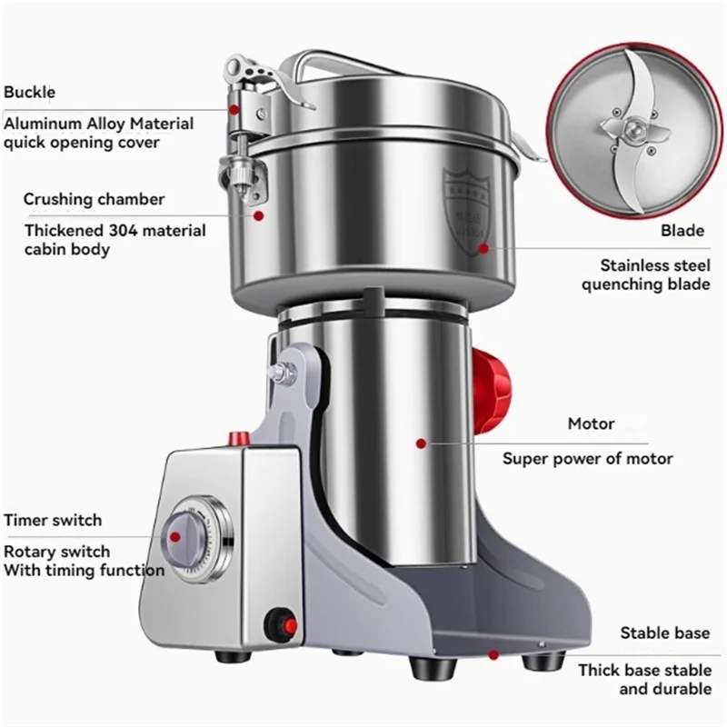Household Small Electric Crusher Universal Grinder Pulverizer Ultra-fine Commercial Crusher for Chinese Medicinal Materials
Household Small Electric Crusher Universal Grinder Pulverizer Ultra-fine Commercial Crusher for Chinese Medicinal Materials