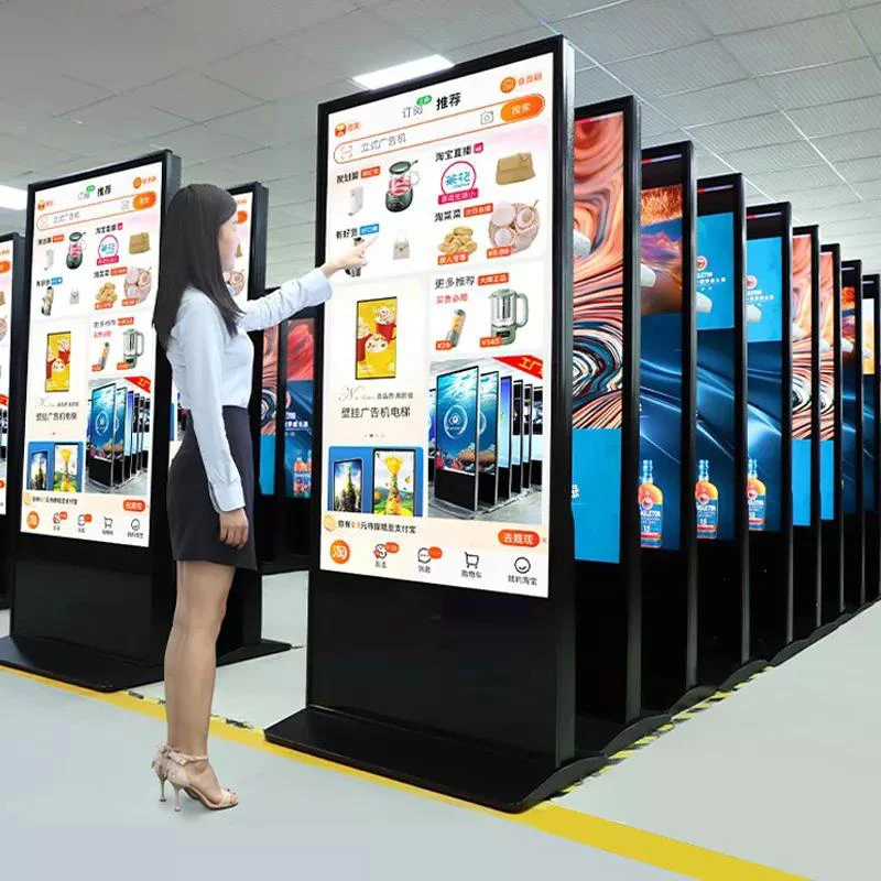 Touch Interactive Screens Kiosk Stand Alone Digital Advertising Machine Indoor LCD Floor Standing Advertising Display
Touch Interactive Screens Kiosk Stand Alone Digital Advertising Machine Indoor LCD Floor Standing Advertising Display