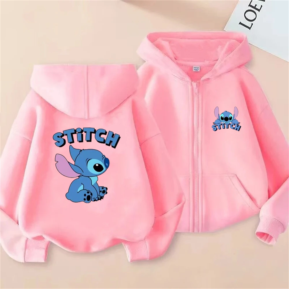 Children Hoodie Kids Zipper style Disney Stitch Hoodie Boys black Girls pink 3-12 Year Sweatshirt Long sleeves leisure Tops
Children Hoodie Kids Zipper style Disney Stitch Hoodie Boys black Girls pink 3-12 Year Sweatshirt Long sleeves leisure Tops