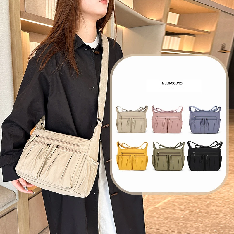 Multi-pocket Crossbody Bag Women Shoulder Bags Leisure Messenger Pack Weekend Overnight Sling Bags Large Capacity Travel Daypack
Multi-pocket Crossbody Bag Women Shoulder Bags Leisure Messenger Pack Weekend Overnight Sling Bags Large Capacity Travel Daypack