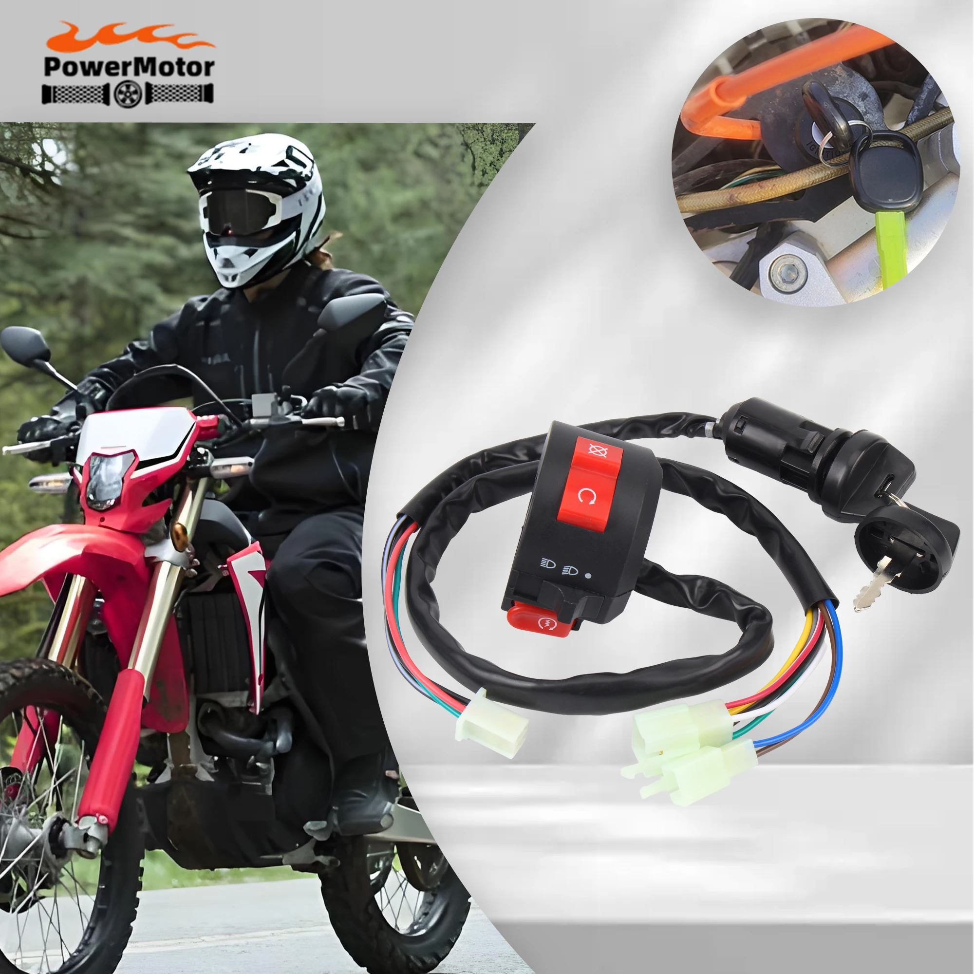 Enduro Motorcycle Kill Start Light Choke Switch Kits For 50cc 70cc 90cc 110cc 125cc 150cc Taotao ATV Dirt Bike Motocross Parts
Enduro Motorcycle Kill Start Light Choke Switch Kits For 50cc 70cc 90cc 110cc 125cc 150cc Taotao ATV Dirt Bike Motocross Parts
