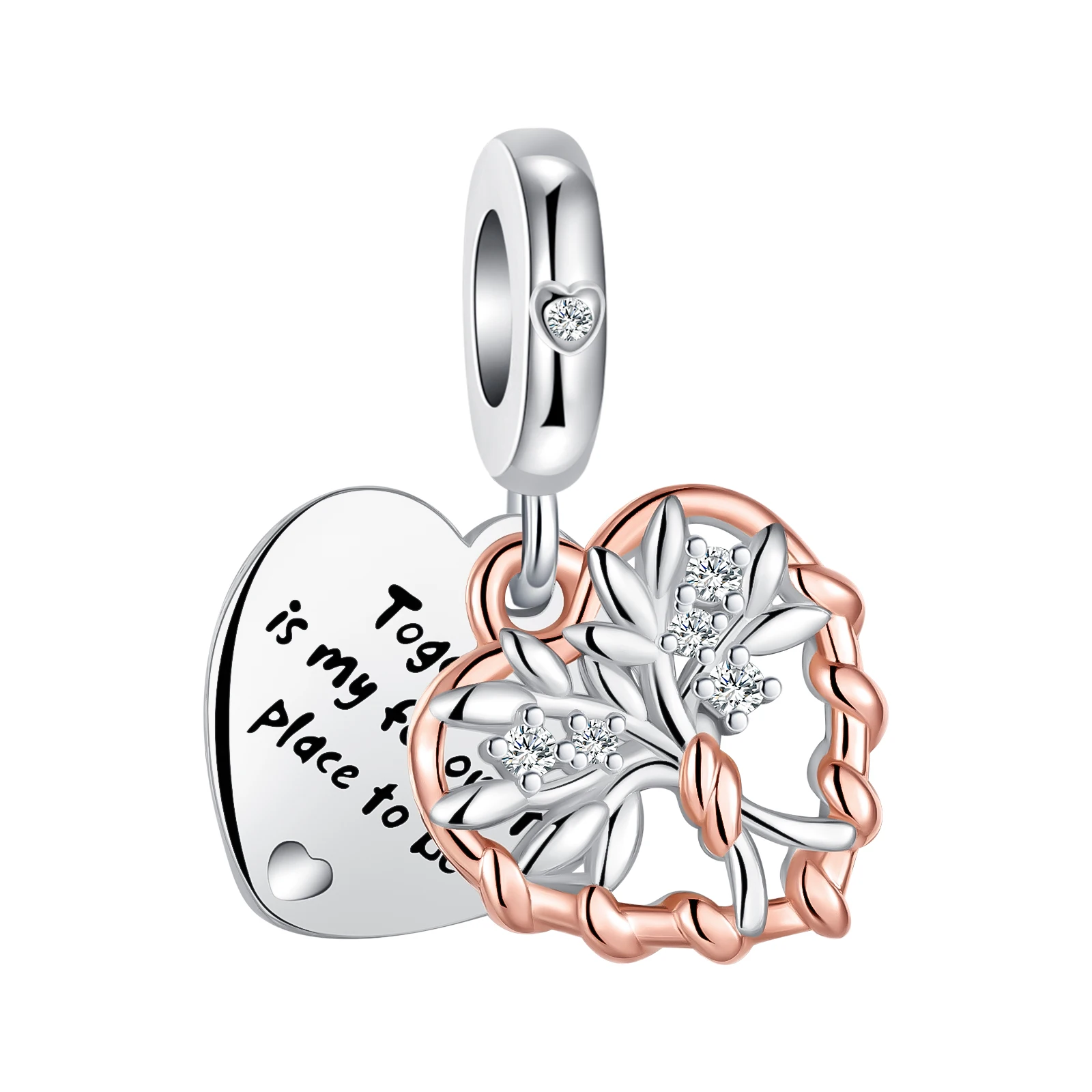 925 sterling silver rose golden love tree boutique pendant fit pandora original bracelet charm beads necklace Diy female jewelry
925 sterling silver rose golden love tree boutique pendant fit pandora original bracelet charm beads necklace Diy female jewelry