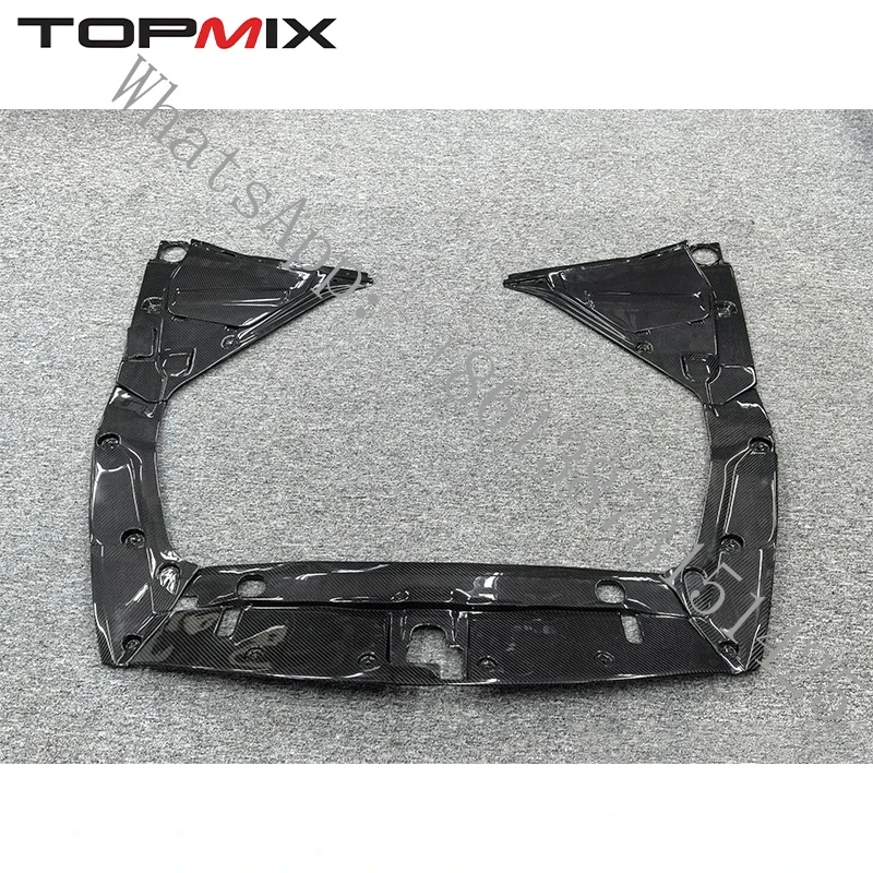 Suitable GT-R R35 2007+ TOPMIX Dry Carbon Fiber Radiator Cover Engine Bay Trim Panel