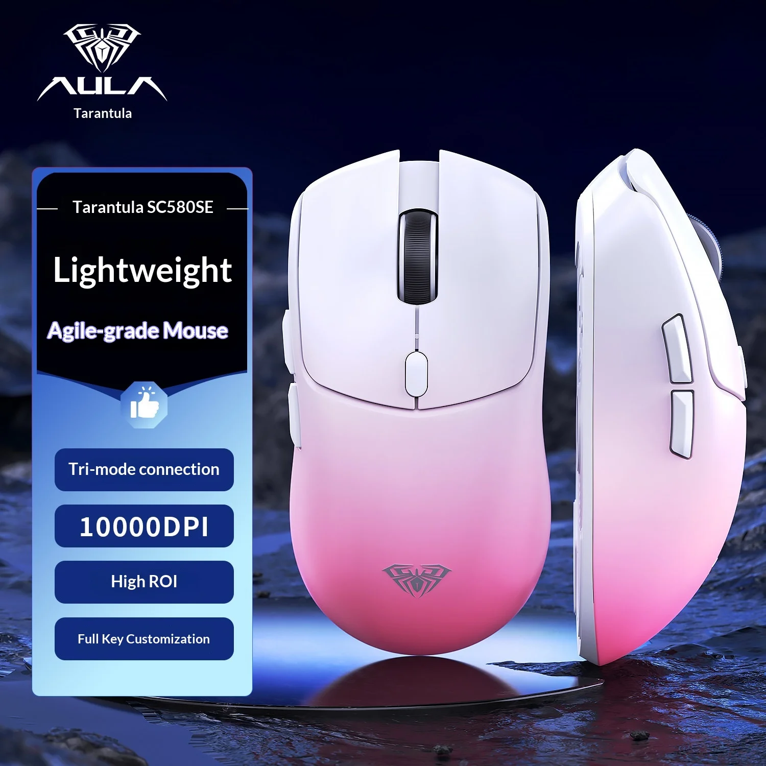 Sc580se Wireless Mouse Tri Mode 24Ghz Bluetooth Wired Lightweight Type C High Precision For Laptop Desktop Tablet Office
Sc580se Wireless Mouse Tri Mode 24Ghz Bluetooth Wired Lightweight Type C High Precision For Laptop Desktop Tablet Office