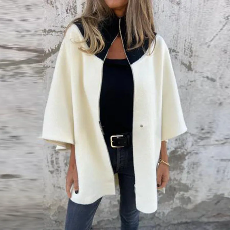 Autumn Winter Casual Solid Color Coats For Women Fashion Stand Collar Buttons Zippers New Loose Jackets Commute Elegant Outcoats
Autumn Winter Casual Solid Color Coats For Women Fashion Stand Collar Buttons Zippers New Loose Jackets Commute Elegant Outcoats