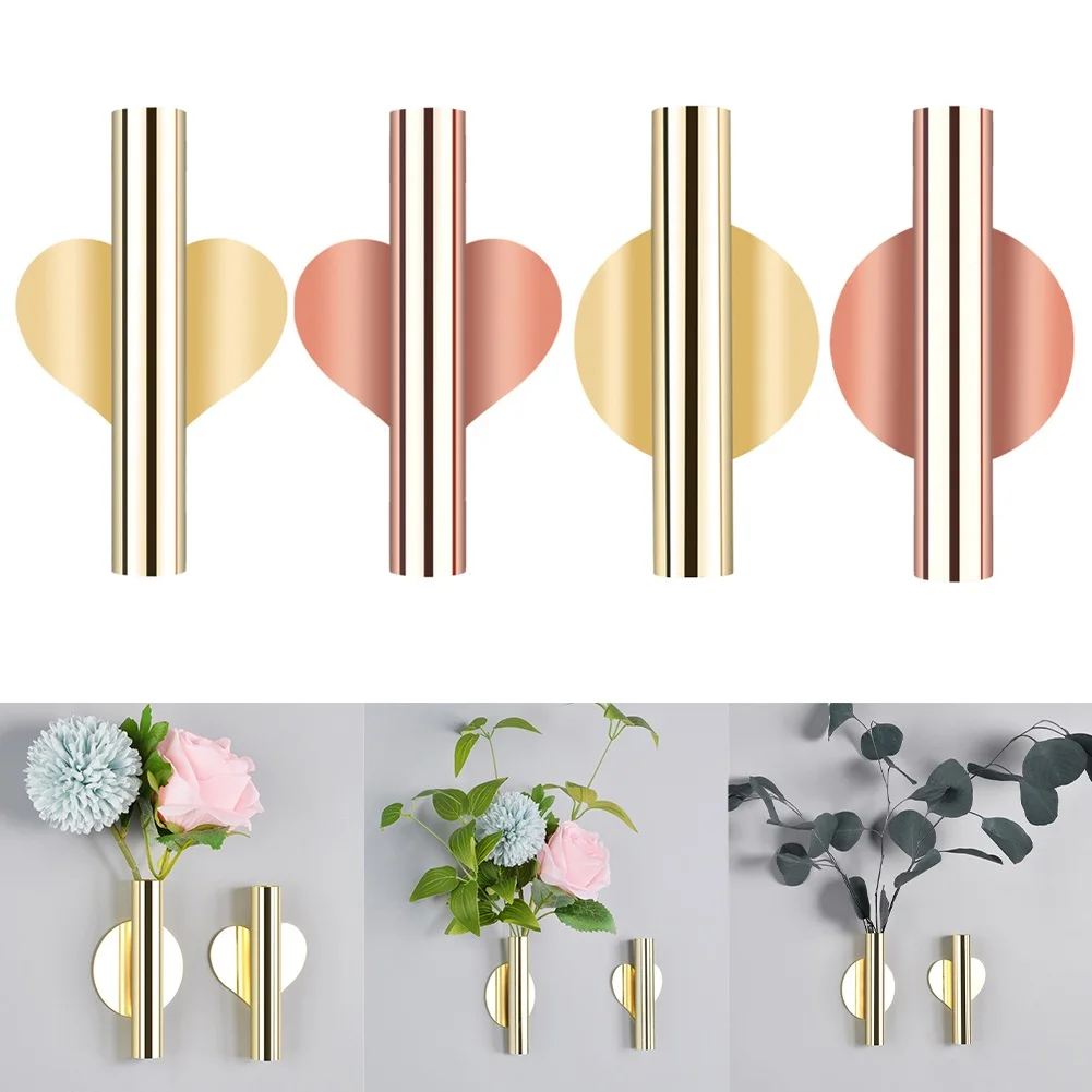 Creative Rose Golden Stainless Steel Vase Wall Holder Flowerpot Home Wedding Decoration For Livingroom Nordic Style
Creative Rose Golden Stainless Steel Vase Wall Holder Flowerpot Home Wedding Decoration For Livingroom Nordic Style