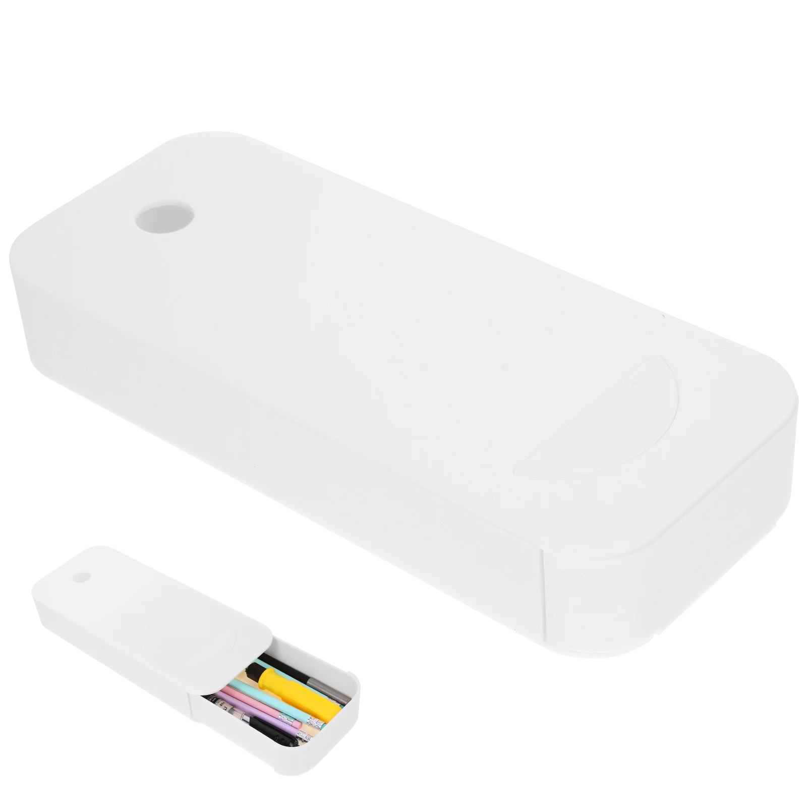 White Large Capacity Hidden Drawer Storage ganizer for Desk Under Table Pencil Case Erasers Holder Office School Supplies Desk
White Large Capacity Hidden Drawer Storage ganizer for Desk Under Table Pencil Case Erasers Holder Office School Supplies Desk