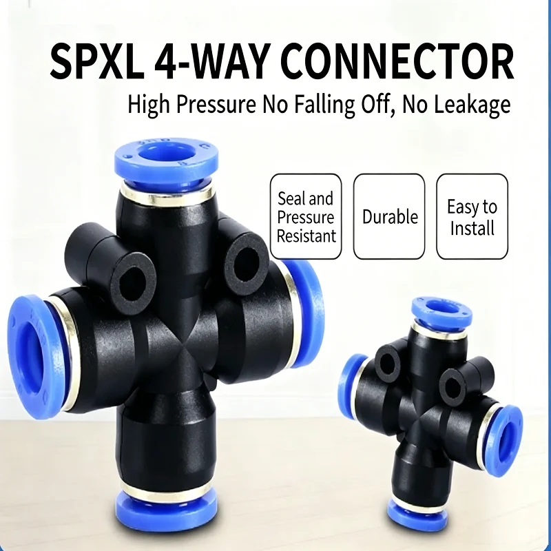 Tracheal pneumatic joint cross four-way joint quick shaking joint tool accessories 4/6/8/10/12mmAir compressor pump accessories
Tracheal pneumatic joint cross four-way joint quick shaking joint tool accessories 4/6/8/10/12mmAir compressor pump accessories