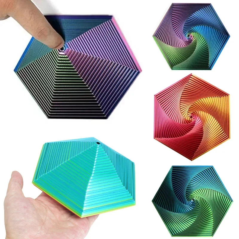 3D Printed Fractal Fidget Hexagon 7cm Portable Playing Sensory Anti-stress Toy Desktop Ornament Kid Toy Visual Gifts Mystery Box
3D Printed Fractal Fidget Hexagon 7cm Portable Playing Sensory Anti-stress Toy Desktop Ornament Kid Toy Visual Gifts Mystery Box