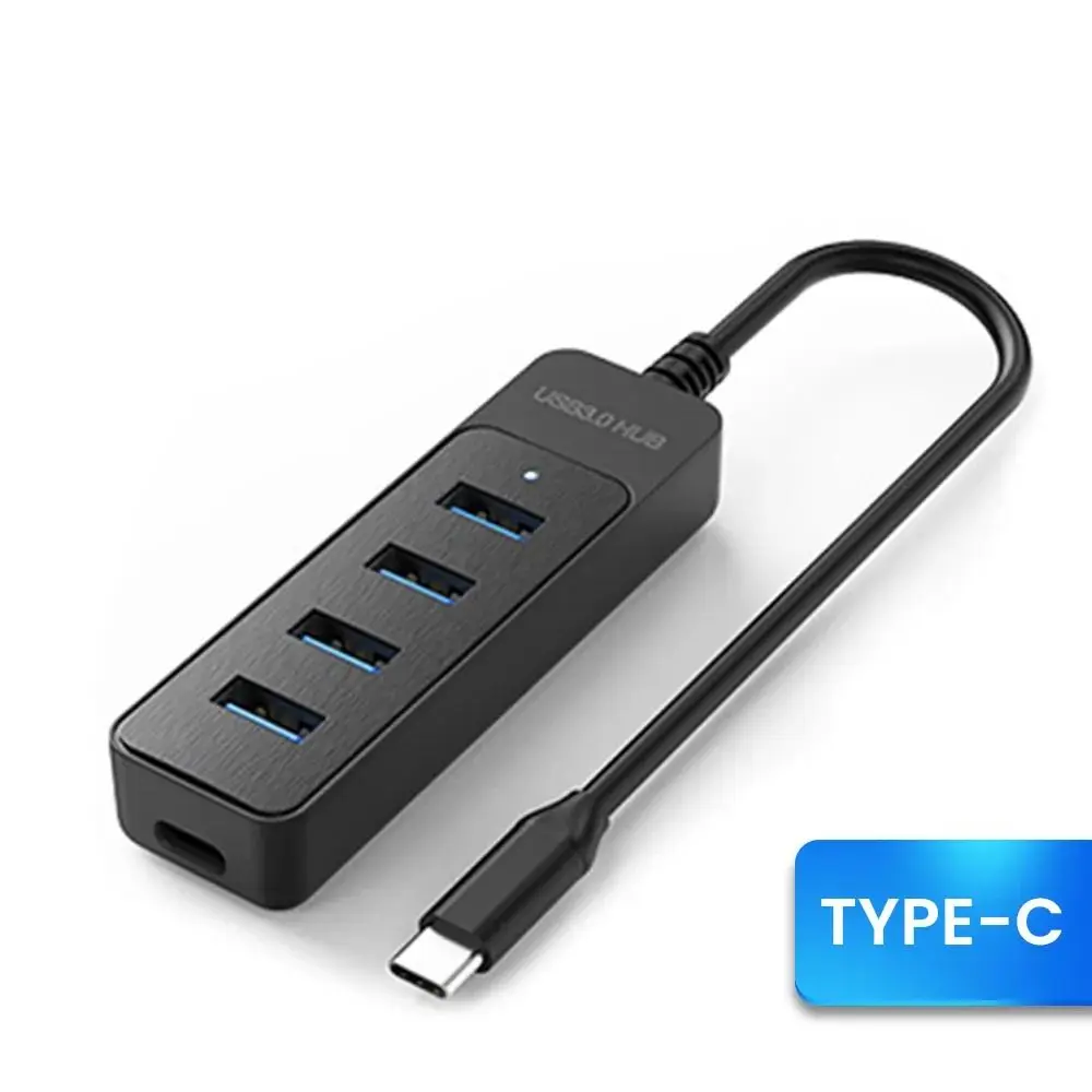 4 Port USB 3.0 Hub with Type C Port High Speed USB 3.0 Splitter Expansion Dock Multifunctional USB Power Adapter Splitter
4 Port USB 3.0 Hub with Type C Port High Speed USB 3.0 Splitter Expansion Dock Multifunctional USB Power Adapter Splitter