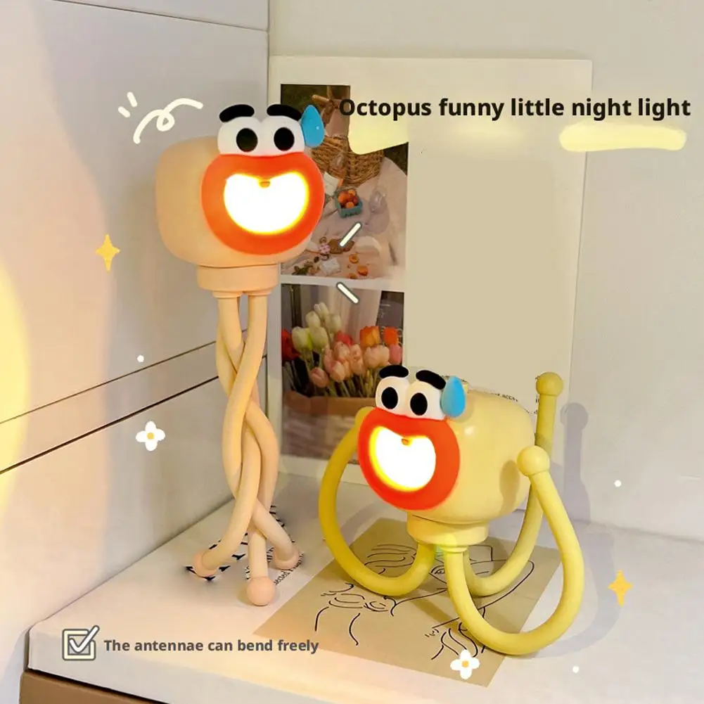 Креативная трехногая прикроватная лампа в виде осьминога, мини-регулируемая настольная лампа, портативная лампа для чтения для женщин, подарки на день рождения
Креативная трехногая прикроватная лампа в виде осьминога, мини-регулируемая настольная лампа, портативная лампа для чтения для женщин, подарки на день рождения