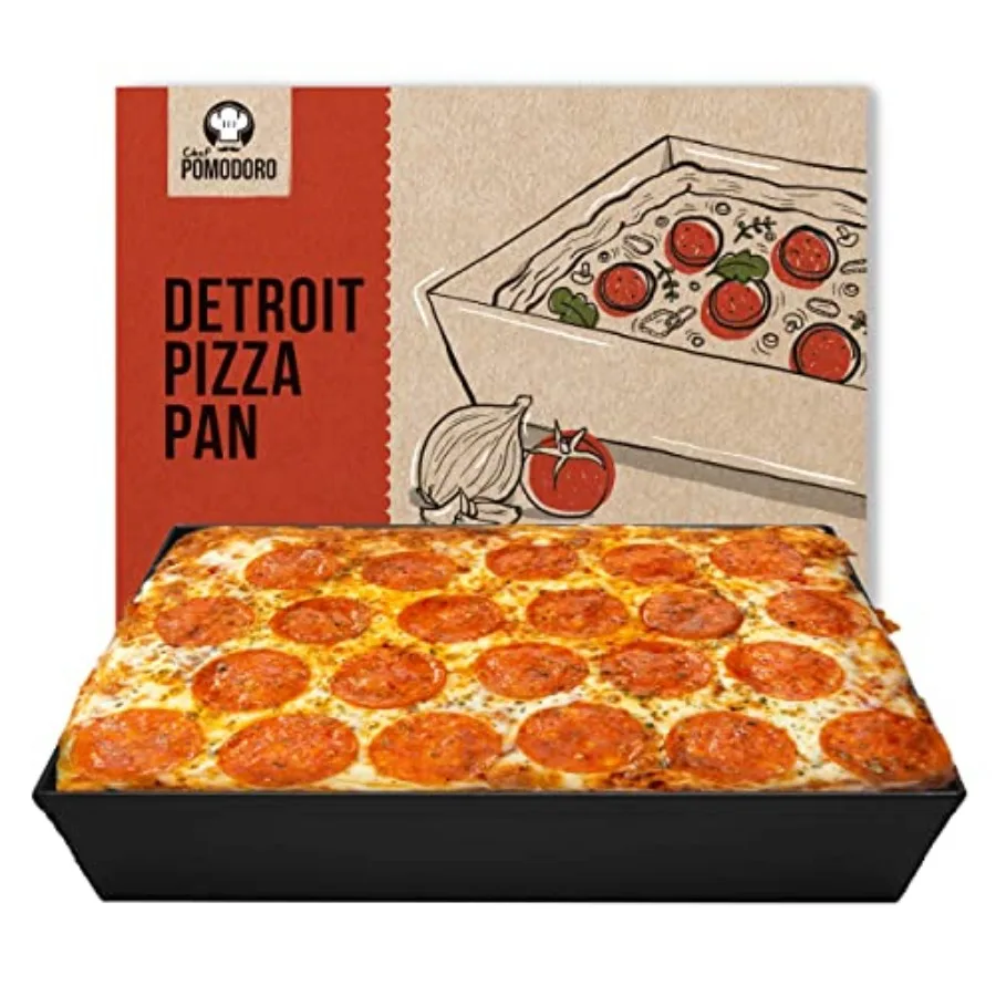 Detroit Style Pizza Pan Hard Anodized Rectangular Aluminum Deep Dish Pizza Pan Pre-Seasoned Bakeware Kitchenware
Detroit Style Pizza Pan Hard Anodized Rectangular Aluminum Deep Dish Pizza Pan Pre-Seasoned Bakeware Kitchenware