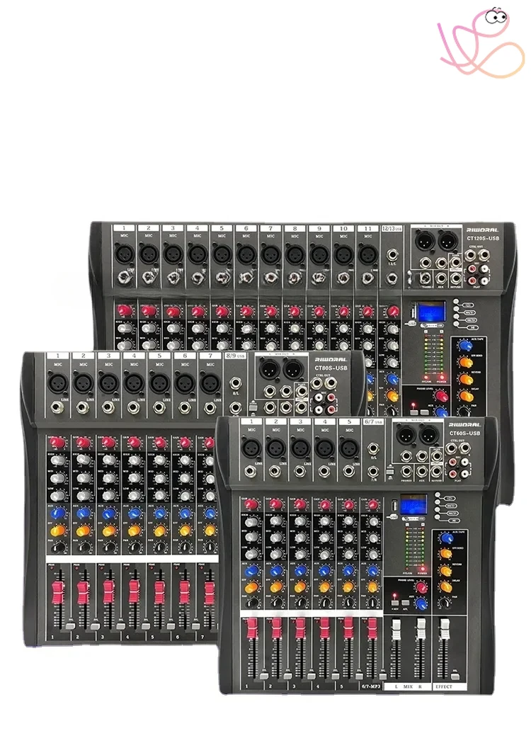 Профессиональный 12-канальный звуковой аудиоконсольный микшер DSP Effector сценический контроллер Mesa De Som цифровой DJ аудиомикшер
Профессиональный 12-канальный звуковой аудиоконсольный микшер DSP Effector сценический контроллер Mesa De Som цифровой DJ аудиомикшер