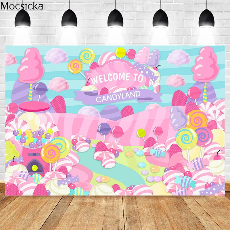 Welcome To Candy Land Photography Background Kids Birthday Party Decoration Lollipop Dessert Baby Shower Photo Background Banner
Welcome To Candy Land Photography Background Kids Birthday Party Decoration Lollipop Dessert Baby Shower Photo Background Banner