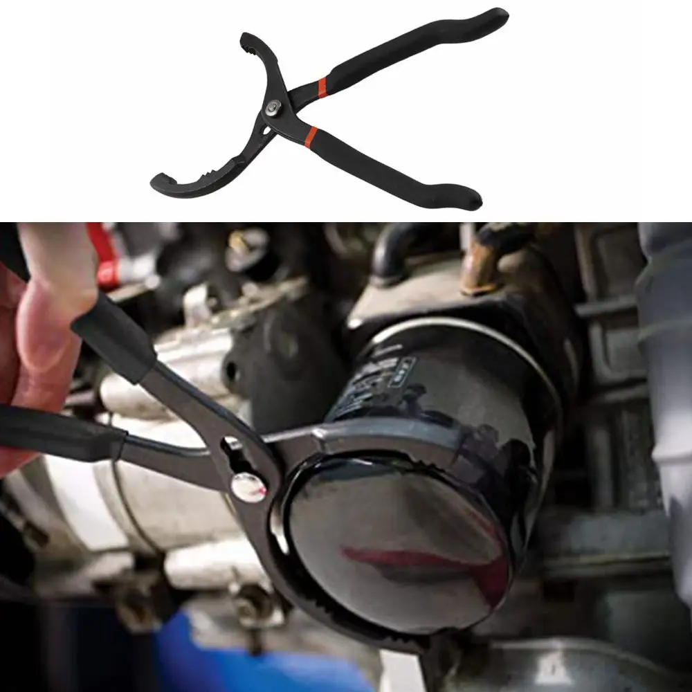 Oil Filter Pliers 10" and 12" Universal Adjustable Angle Hand Removal Oil Filters Tool with Long Handle Grip
Oil Filter Pliers 10" and 12" Universal Adjustable Angle Hand Removal Oil Filters Tool with Long Handle Grip