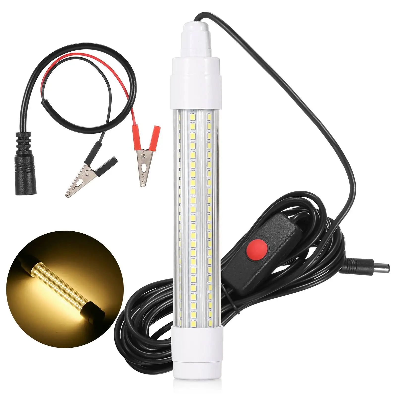 Подводный рыболовный фонарь на 144 светодиодах, лампа для поиска рыбы, ночная приманка-светильник, свет для привлечения рыбы, рыболовный фонарь
Подводный рыболовный фонарь на 144 светодиодах, лампа для поиска рыбы, ночная приманка-светильник, свет для привлечения рыбы, рыболовный фонарь